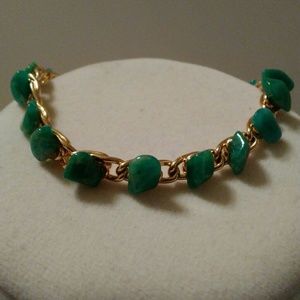 FAUX EMERALD BRACELET